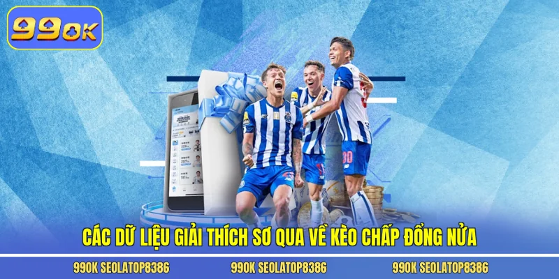 Các dữ liệu giải thích sơ qua về kèo chấp đổng nửa